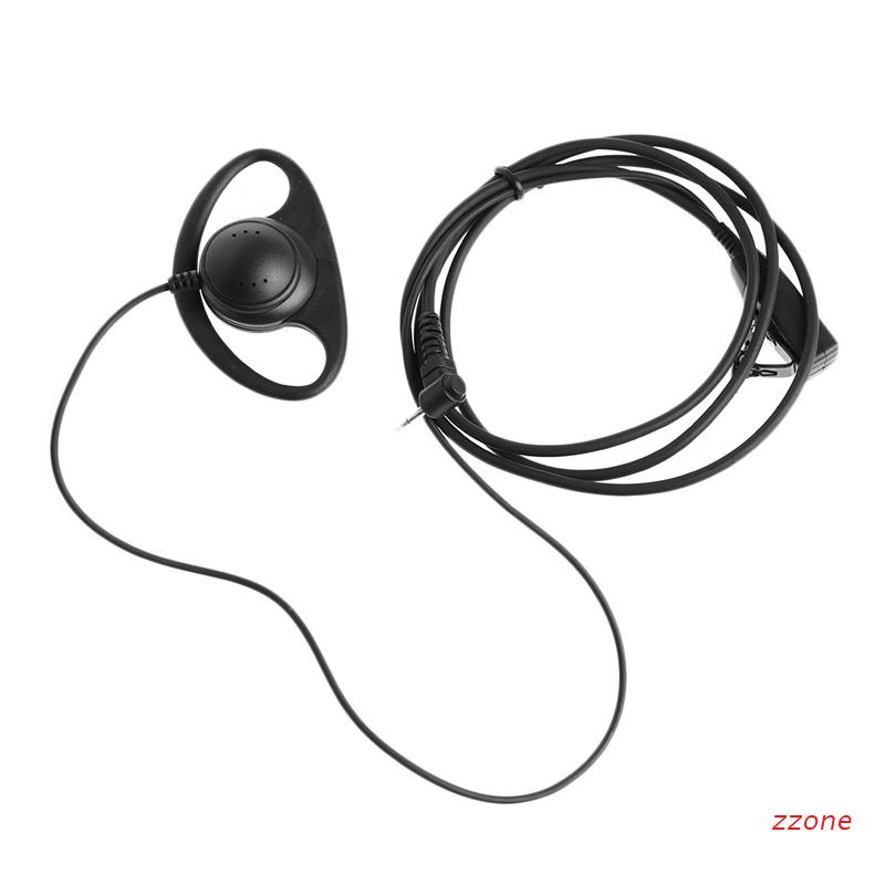 Zzz Headset Earpiece Tipe D Dengan Mic Ptt Untuk Walkie Talkie Motorola Talkabout 2.5mm 1-pin