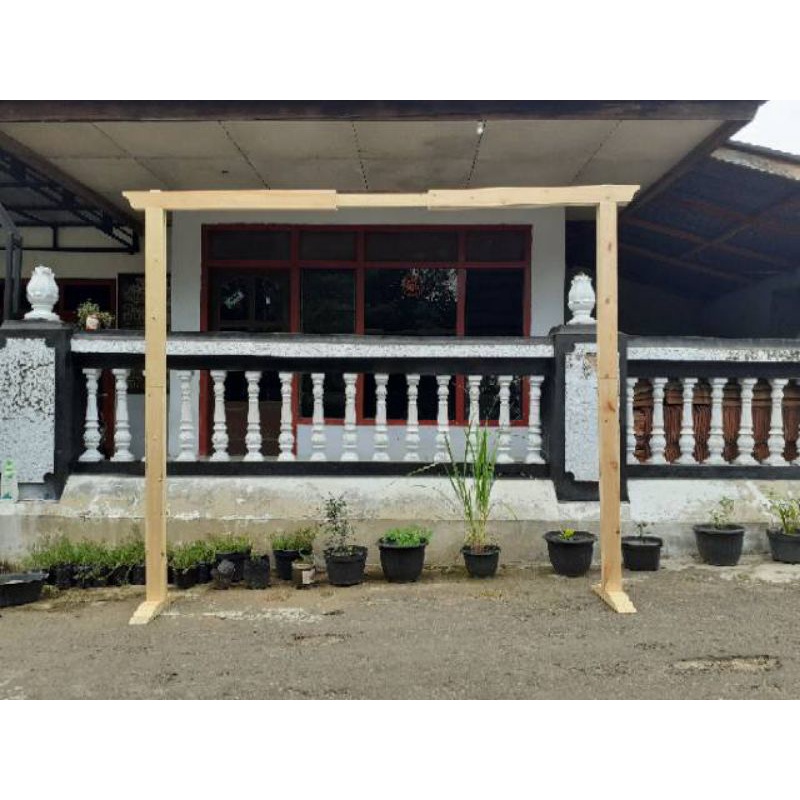 Dekorasi gawang backdrop adjustable gawang jatibelanda