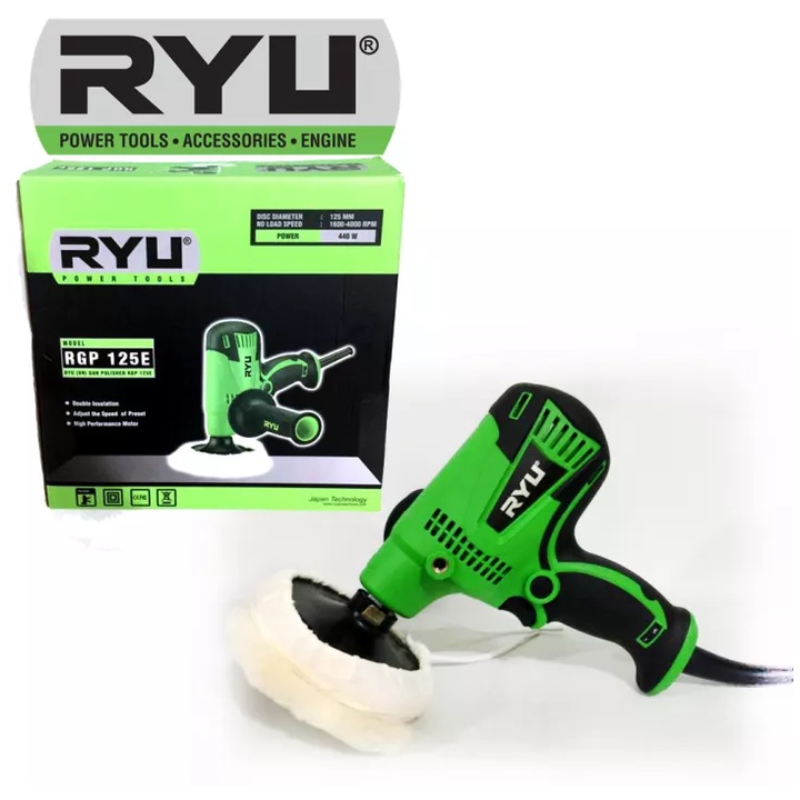 RYU Gun polisher RGP125E / polisher 5''/ mesin poles