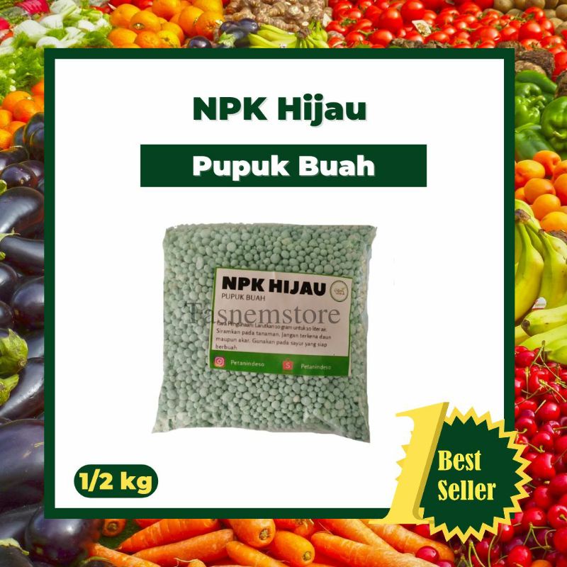 Pupuk Npk Mutiara Grower Hijau Pupuk Buah Pak Tani 500 gram