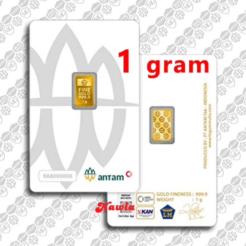 MURAH Antam 1 gram Ready Stok Emas Redmark LM Asli sertifikat