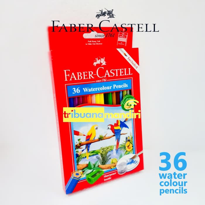 

TERMURAH / Pensil Warna 36 Faber Castell Water Color Panjang