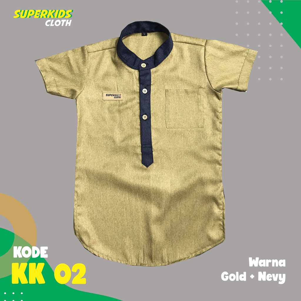 KOKO ANAK KURTA ANAK LAKI LAKI SUPERKIDS GOLD 1 - 11 Tahun