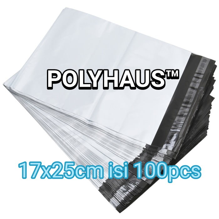 

17x25cm - White Polymailer | Polybag | Plastik Amplop isi 100 lembar