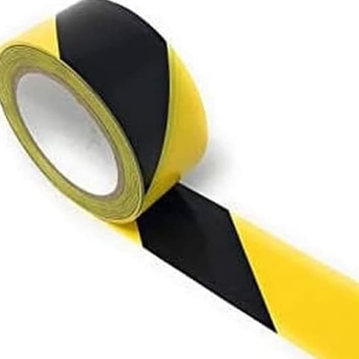 

Lakban Police Line 48mm*33m ada lem/PVC Marking Floor/Lakban Lantai/Barricade