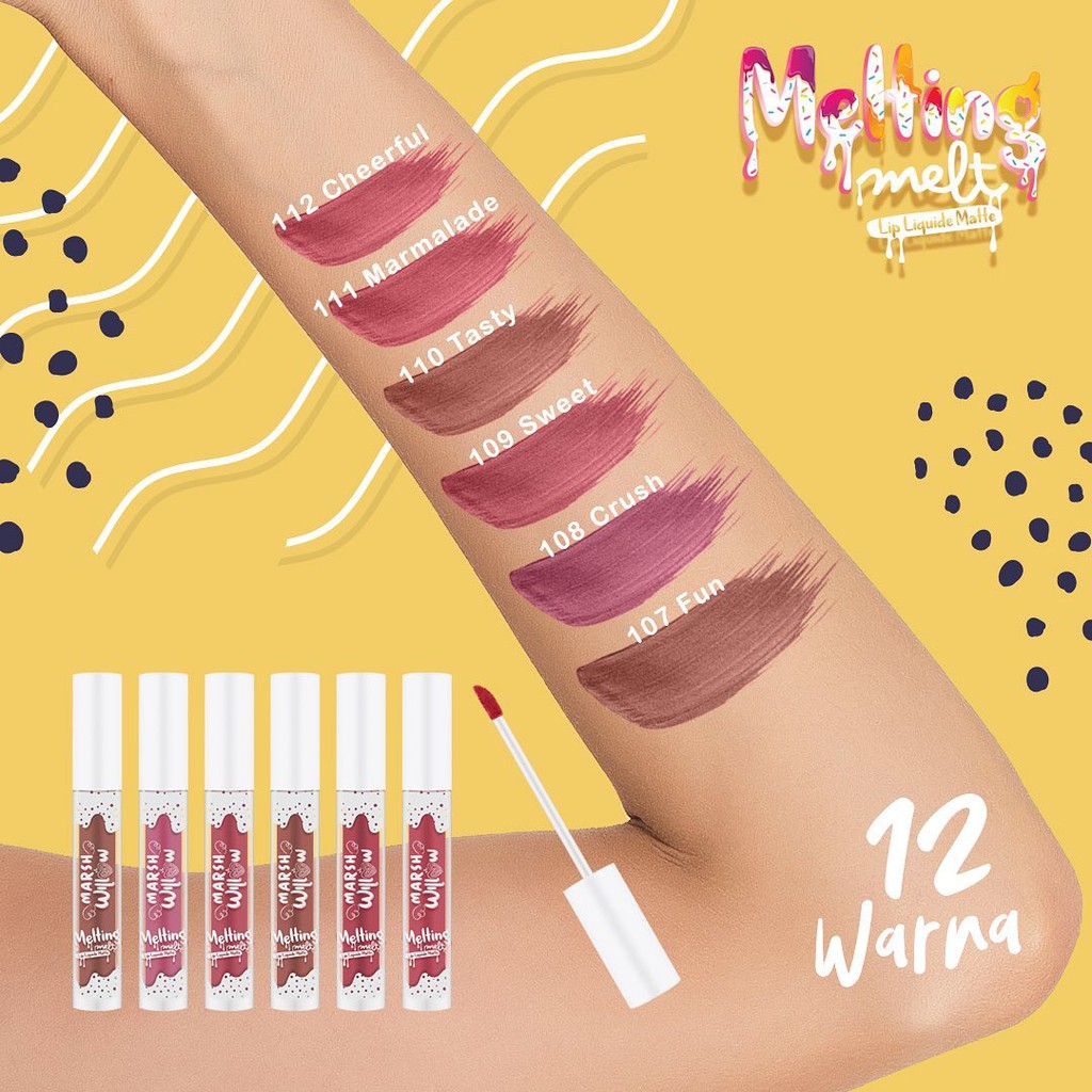 ⭐BAGUS⭐ MARSHWILLOW LIP LIQUIDE | LiP Cream Matte | Lipcream Melting Melt