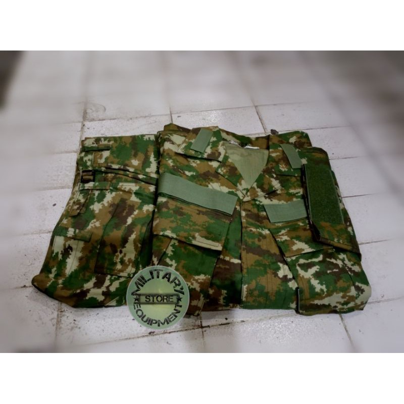 Baju seragam pdl loreng Kostrad asli jatah pembagian TNI