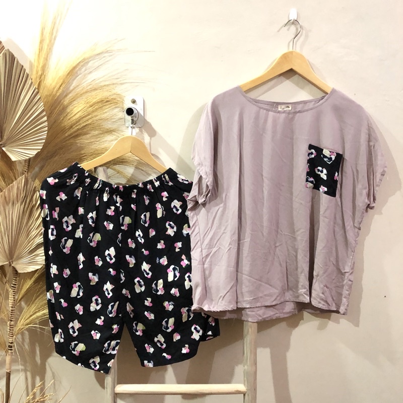 PIYAMA/BABYDOLL/SETELAH PENDEK JUMBO BAHAN RAYON