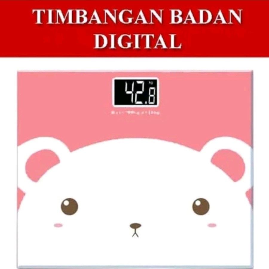 EM Timbangan Digital Badan Motif Bear