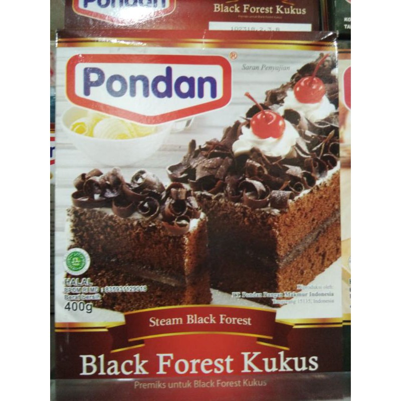 

pondan black forest kukus 400 gr