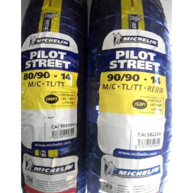 Paket ban tubles matic Michelin UK.80/90 + 90/90.14.free pentil for all matic