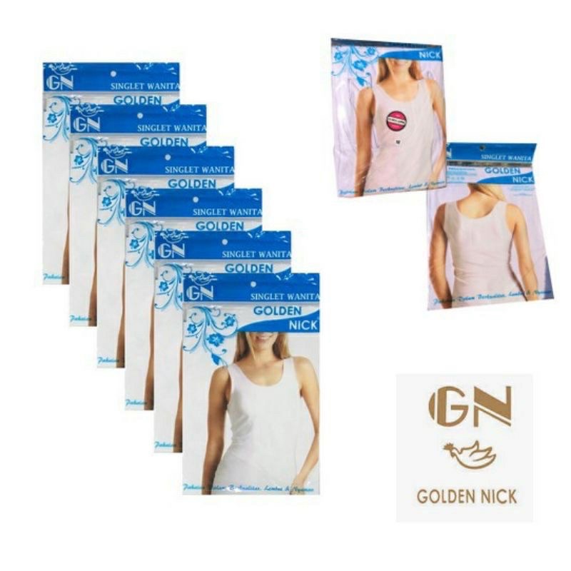 Singlet Golden Nick AT48 | Kaos Dalam/Singlst Wanita Termurah (1Pcs) Size M,L,XL,XXL BAHAN KATUN