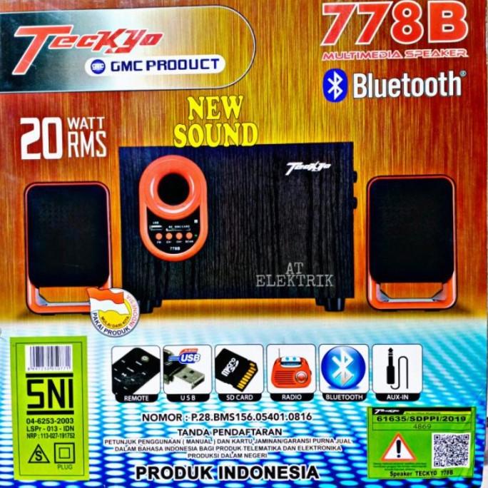 SALE SPEAKER AKTIF TECKYO 778B MULTI MEDIA SPEAKER TECKYO 778B BLUETOO DG63213ES