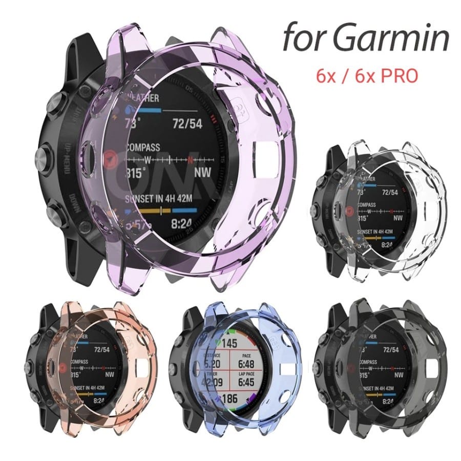 BUMPER FENIX 6X PRO CASE WATCH - PROTECTOR TPU SOFT - FOR GARMIN WATCH FENIX 6X / 6XPRO