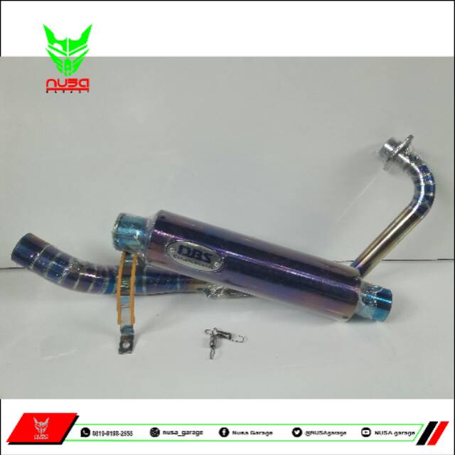 Knalpot Racing Honda Sonic 150r bluemoon