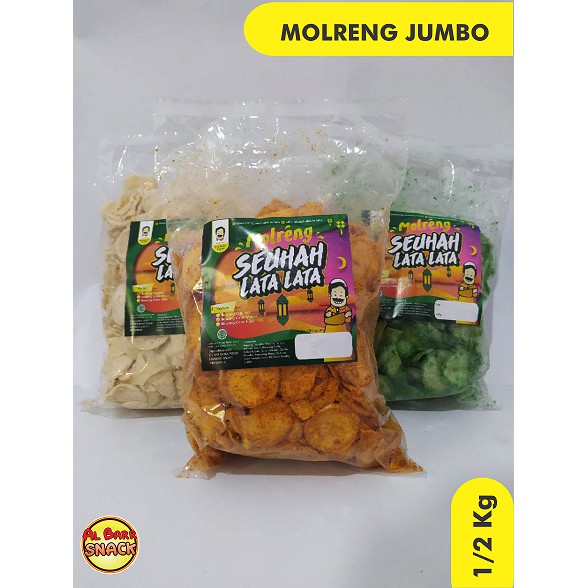 

Molreng Seuhahlata lata keripik pedas kemasan setegah kilo Camilan Keripik