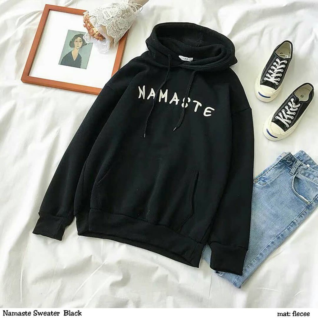 NAMASTE SWEATER Wanita Kekinian (Super Seller)