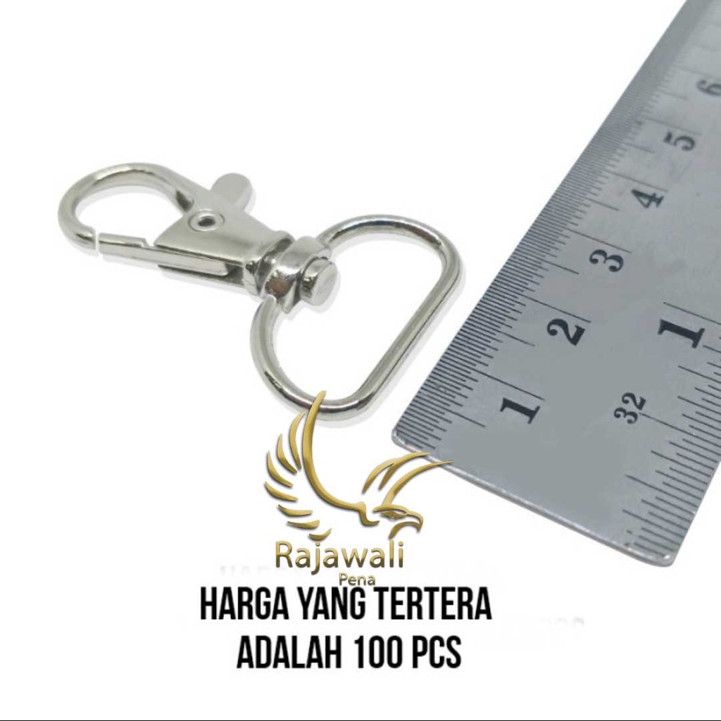 

Pengait gantungan lanyard tali id card besi cantelan id card 2cm tebal isi 100 pcs