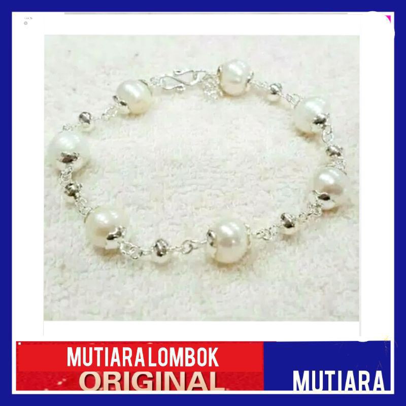 perhiasan wanita gelang perak gelang mutiara lombok gelang mutiara asli lombok jewelery pearl