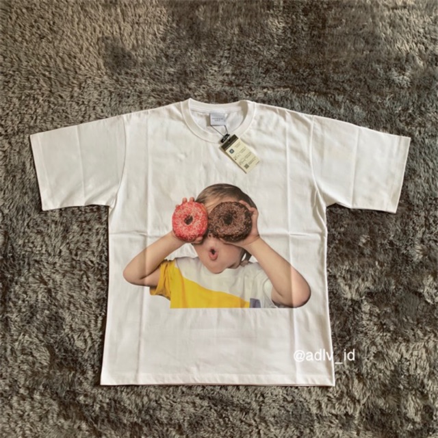 ACME DE LA VIE ADLV BABY FACE SHORT SLEEVE TEES WHITE DONUTS 1