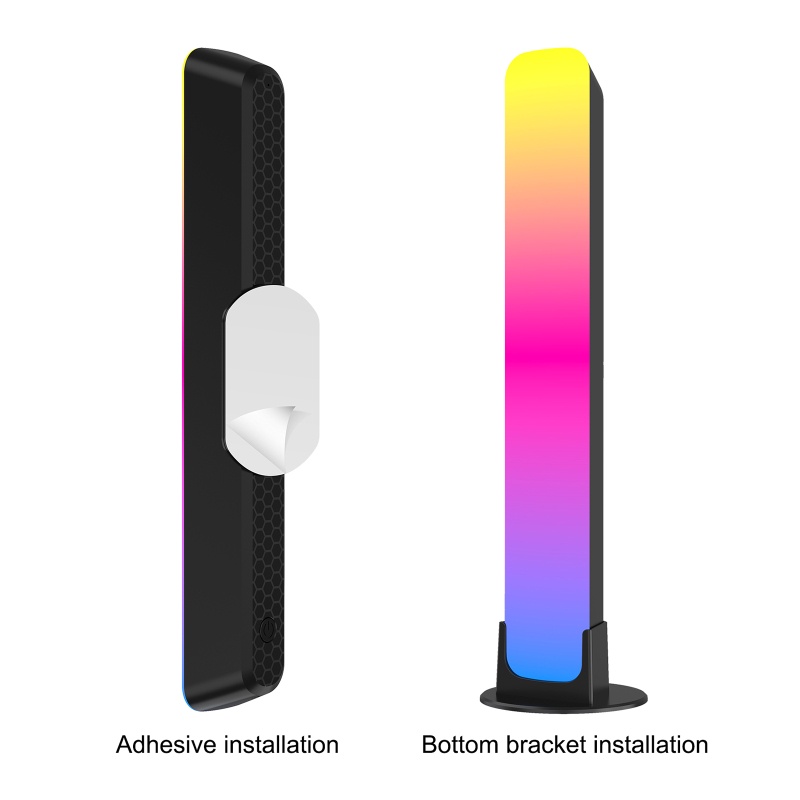 2pcs Lampu Atmosfir RGB Aktivasi Suara Rhythm Untuk Kendaraan