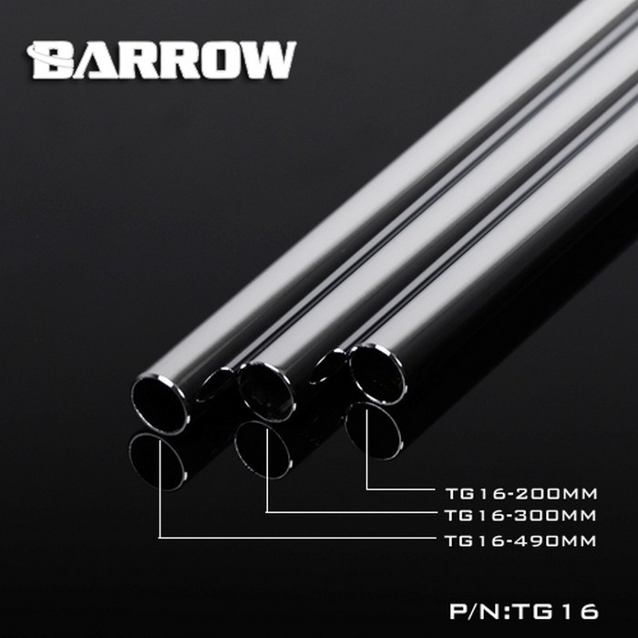 BARROW TG16-490 16mm Cooper Chrome Plated Metal Rigid Tube 490mm