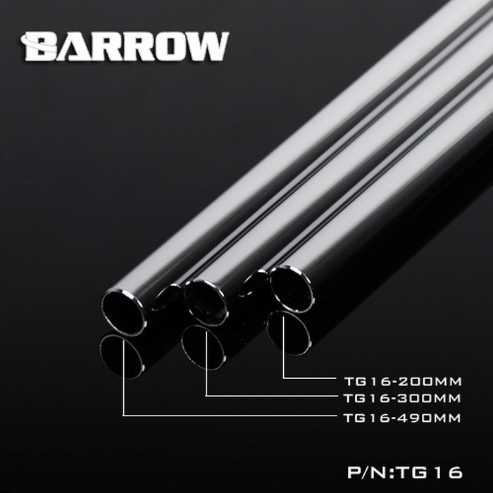 BARROW TG16-490 16mm Cooper Chrome Plated Metal Rigid Tube 490mm