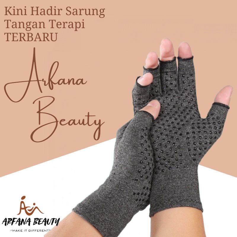 Sarung Tangan Terapi Pelindung Pergelangan Tangan Kesehatan Rematik Gym Fitness Wanita Serbaguna Multifungsi Sport Gloves Men Women Anti Radang Sendi Therapy Healt Arthritis Gloves Kompresi Premium Terbal Original