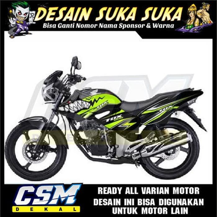 601 Dekal Decal Motor Tiger Revo Stiker Sticker Striping Body