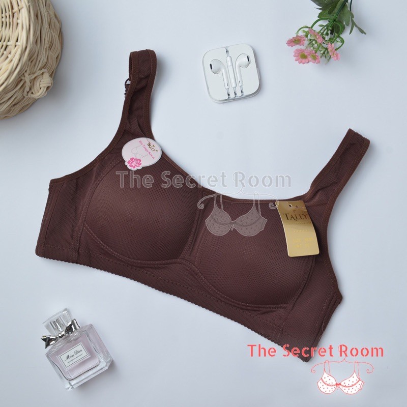 TALLY BRA BH 001 I TANPA KAWAT I BUSA TIPIS I CUP C | SIZE 36-42