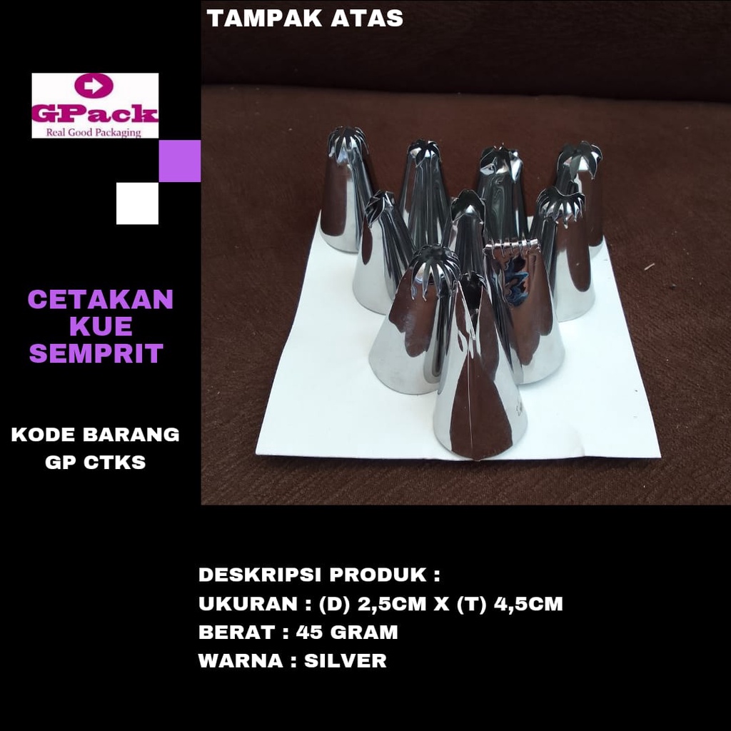 CETAKAN KUE SEMPRIT SET/CETAKAN KUE KERING SET ISI 10,20 PCS (GP-CTKS)