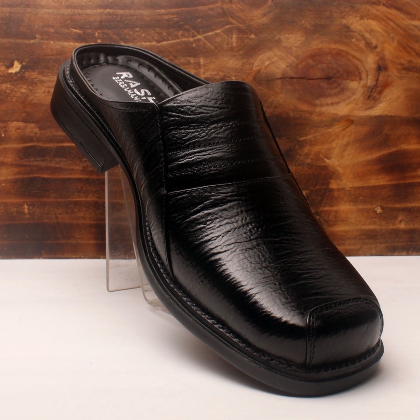 Sandal Sepatu Pria Kulit Asli Rasheda SL 04 Selop Tutong Bustong