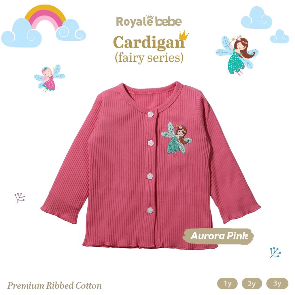 ROYALE BEBE FAIRY SERIES CARDIGAN ANAK PEREMPUAN JAKET ANAK JAKET BAYI SWEATER ANAK 1-3 thn