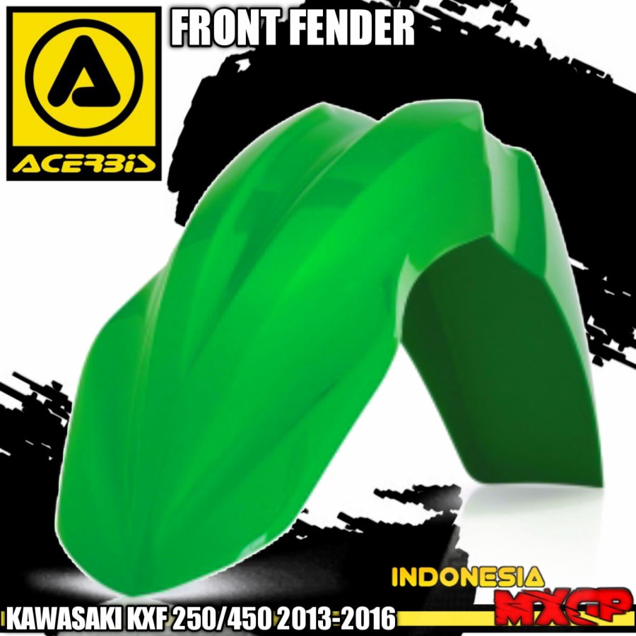 KAWASAKI KX - KXF 250 450 F 2013 2014 2015 2016 - ACERBIS Front Fender Cover - Spakbor Depan Supermo