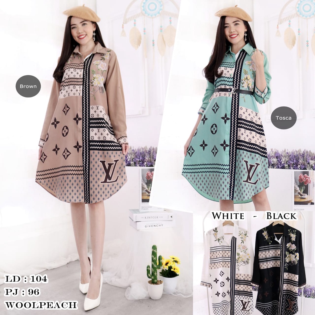 Kemeja Tunik Lv Import #TK118