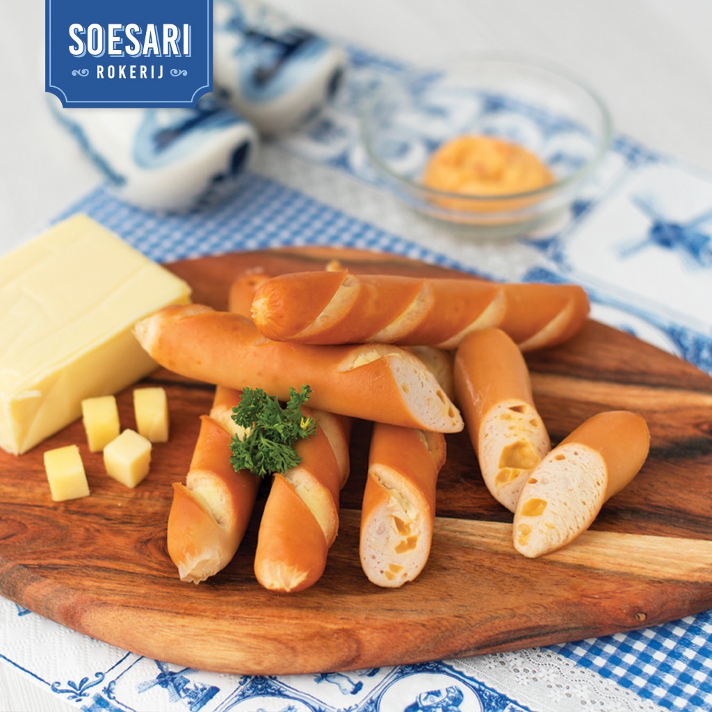 

Soesari Rokerij Kaas Kipworst (Sosis Ayam Keju) 450 g
