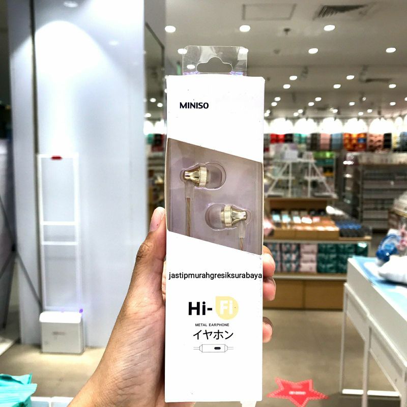 HI-FI METAL EARPHONES MINISO HEADSET MINISO