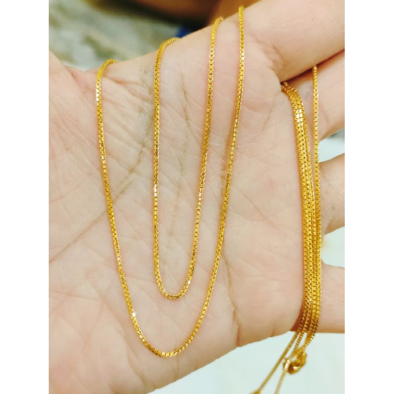 KALUNG DEWASA ITALI MESIN ( PERAK 925 ) LAPIS EMAS 24K