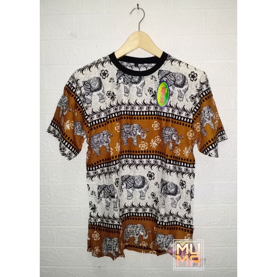 kaos bangkok - baju bangkok thailand - baju motif gajah - kaos pria - baju motif - muma.14