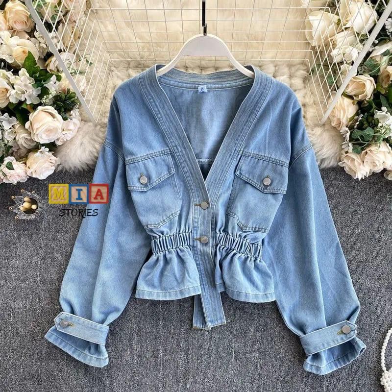 jaket jeans peremium//jaket wanita//