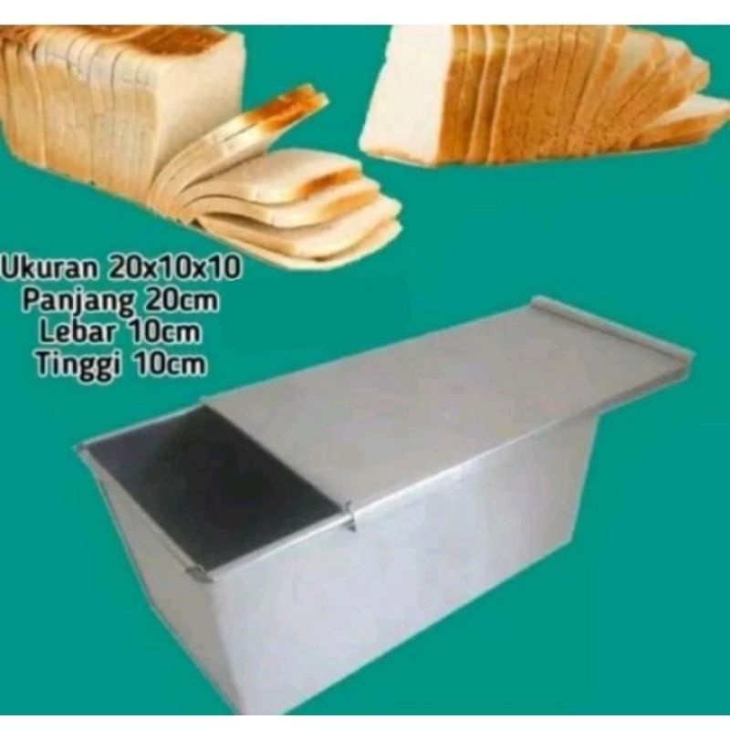 Loyang roti tawar tutup/Loyang roti bandung kasino 20 cm galvalum