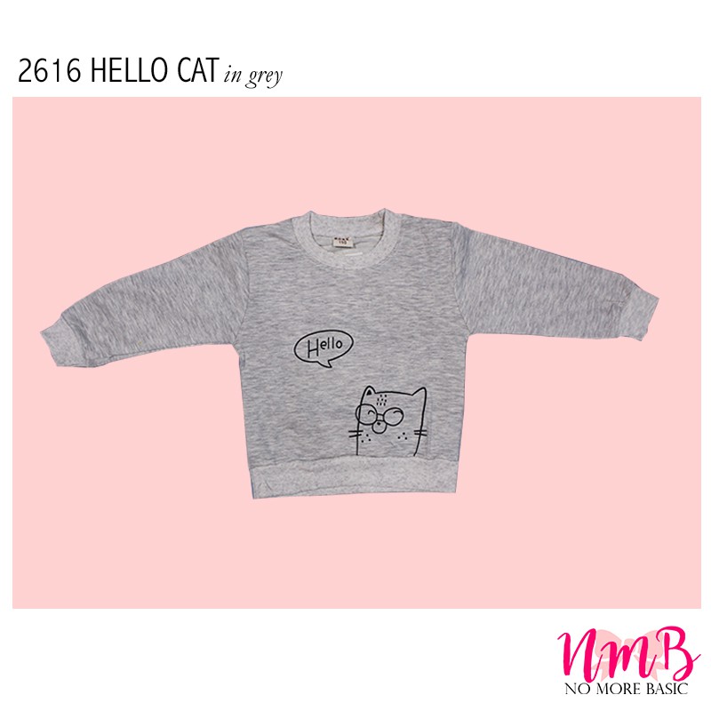 Kids Sweater 2616 Hello Cat -  Baju Lengan Panjang Anak