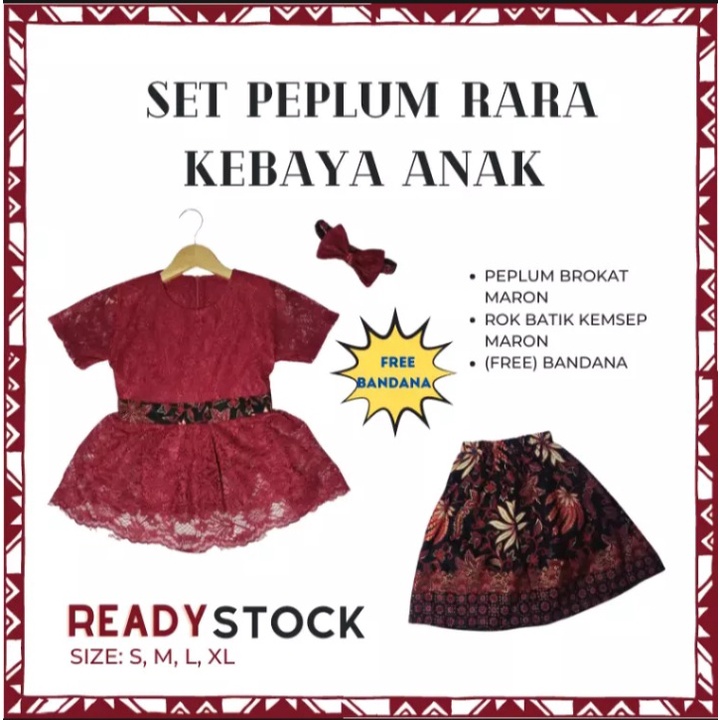 LORA KIDS SETELAN KEBAYA ANAK ANAK