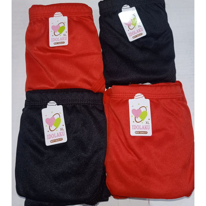 12 PCS/ CD Idola Ku/ Celana Dalam Bahan hyget/satin/licin LUSINAN
