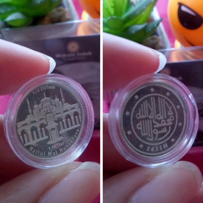 BAYAR DITEMPAT Koin Silver 1/2 Nisfu Dirham Wakala Baitul Mal Free Kapsul OBRAL Kode 568