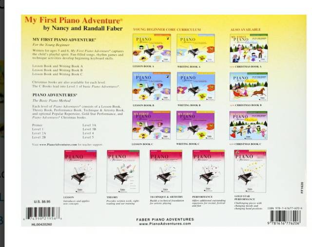 Buku my First Piano Adventure Writing Book A B C my first piano adventures