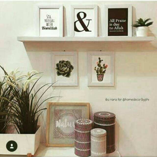 1 set poster plus frame isi 5 pcs, poster murah, bingkai, pajangan rumah, walldecor keren termurah