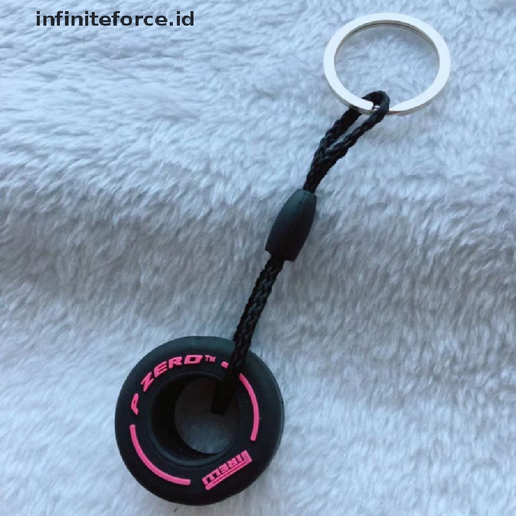 Infiniteforce.id Gantungan Kunci Bentuk Ban Mobil Balap