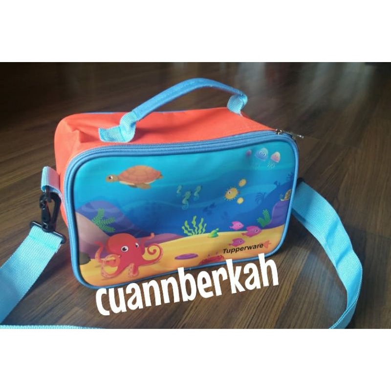 BIG SALE  TUPPERWARE TAS KIDDOS LUNCH - TAS TEMPAT BEKAL MAKAN ANAK - TAS TEPAK MAKAN ANAK PREMIUM M