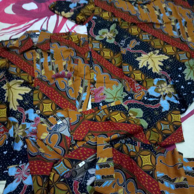 Qnunbatik Batik Anak Terusan Dress/hem Kemeja Lorita Parang